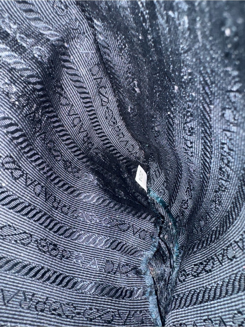 Prada vintage Black Tessuto Nylon Cosmetic Pouch/Clutch ✅authentic✅ - Picture 12 of 13